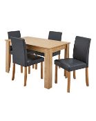 (4P) 4x Ava Faux Leather Dining Chairs (IX486)