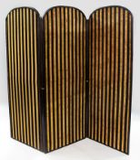Antique English 19th c. Three Fold Dressing Screen