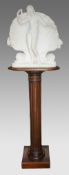 Fine Regency Marble Sculpture of Venus on Mahogany Pedestal c.1830