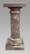 Rouge Marble Pedestal