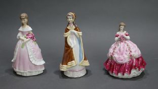 Set of 3 Royal Worcester Figurines Modesty Lady Louisa