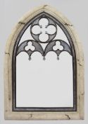 Very Heavy Gothic Arched Stone Style Mirror