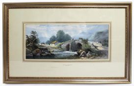 Watercolour Landscape by Thomas Rowbotham (Irish, 1823-1875)