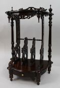 Vintage Mahogany Magazine Rack