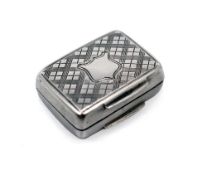 Early Victorian Solid Silver Vinaigrette by Francis Clark 1842