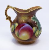 Hand Painted Fruit Cream Jug by Leaman
