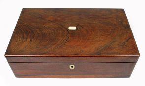 Antique Rosewood Writing Box