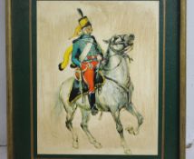 Framed Raised Cavalry Military Print