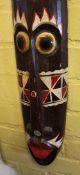 Hand Painted Aftrican Tribal Mask Art