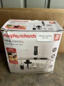 Morphy Richards 402061 Total Control Hand Blender, Grey. RRP £34.99 - Grade U