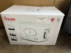 Swan STM101 Vintage Teasmaid - White. RRP £74.99 - Grade U
