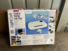 Lightcraft Crafting Lap Tray laptop desk work LED light CRAFT HOBBY. RRP £29.99 - Grade U