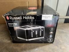 Russell Hobbs Inspire 4 Slice Toaster. RRP £64.99 GRADE U