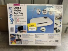 Lightcraft Crafting Lap Tray laptop desk work LED light CRAFT HOBBY. RRP £29.99 - Grade U
