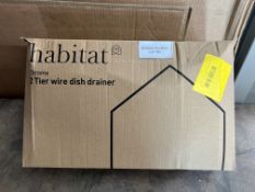 Habitat 2 Tier Deluxe Dish Rack. RRP £30.00 - Grade U