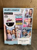 Studio Creator INF 005 Selfie Ring Light, White. RRP £14.99 - Grade U
