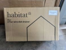 Habitat 2 Tier Deluxe Dish Rack. RRP £30.00 - Grade U