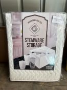 Wine Glass Storage Case - Protective Container Box. RRP £49.99 - Grade U