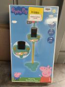 Peppa Pig Moulded Microphone Stand. RRP £29.99 - Grade U
