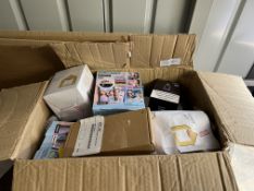 ASSORTED BOX HOMEWARE AND ELECTRONICS APPROX RRP £100. RRP £100 Grade U