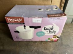 Prestige 7.5 Litre Stainless Steel Pressure Cooke. RRP £69.99 - Grade U