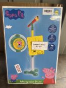 Peppa Pig Sing Along Microphone Stand. RRP £24.99 - Grade U