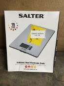 Salter Electronic Kitchen Weighing Scales. RRP £22.99 - Grade U