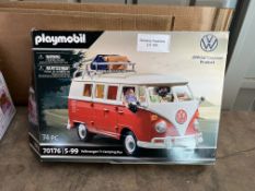 Playmobil 70176 VW T1 Camping Bus. RRP £49.99 - Grade U