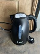 Russell Hobbs Textures Black Plastic Kettle. RRP £25.00 - Grade U