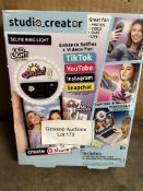 Studio Creator INF 005 Selfie Ring Light, White. RRP £14.99 - Grade U