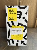 Cards Against Humanity Family Edition Card Game. RRP £30.00 - Grade U