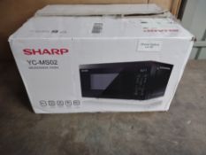 SHARP YC-MS02U-S 800W Solo Digital Touch Microwave. RRP £84.99 - GRADE U