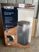 Tower 42 Litre Sensor Kitchen Bin. RRP £55.00 - GRADE U