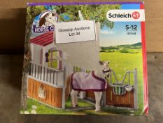 Schleich Horse Club Horse Stall with Lusitano Mare - 42368. RRP £16.00 - GRADE U