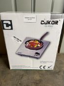 CUKOR Hot Plate for Cooking , 1200W Eelectric Hob Portable. RRP £50 - Grade U