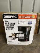 Geepas 1000W Filter Coffee Machine, 1.5L. RRP £35 - Grade U