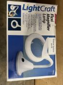 Lightcraft LED Compact Flexi Magnifier Lamp. RRP £22.99 - GRADE U