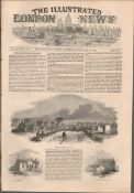 Snigs End Chartist Corse Village Gloucestershire 1850 Antique Newspaper.