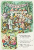 Double Sided Guinness Illustration Page 1959 Alice In Wonderland 4A Genuine Double Sided
