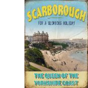 Scarborough Queen of the Yorkshire Coast Metal Wall Art