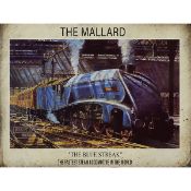 Reproduction Steam Train Metal Sign 