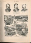 Fatal Explosion Cwtch Colliery Rhonda Valley Antique 1887 Newspaper