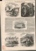 1850 Newspaper Irish Famine Starvation Galway County Clare.