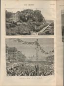 The Royal Visit To Nottingham Antique 1878 Newspaper