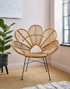 (R13) RRP £249.00. Flores Chair Natural (IX1985/01) H118 x W97 x D72cm.