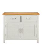 (5L) RRP £299. Norfolk 2 Tones Grey 2 Door 2 Drawer Sideboard (XK7919/02) H75 x W95 x D33cm. Drawer