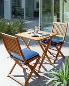 (5J) RRP £209. 1x Georgia Bistro Nat/Blue (WT486) 54x 124x 22cm. (2x Boxes In Lot)