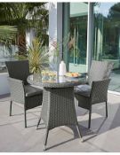 (5L) RRP £265.00. (When Complete). Almeria Bistro Table & 1x Chair With Extra Cushion (SA725PS) . P