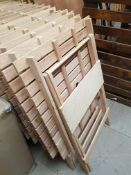 Outdoor wooden 30inch square table with umberlla hole