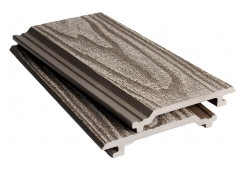 Composite Wall cladding wood embossed finish light grey 8.5sqm 24 boards Composite wall cladding
